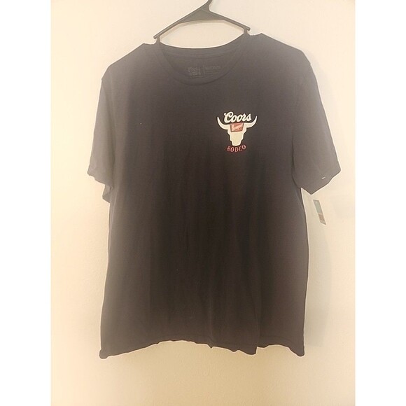 Coors Banquet Shirt Mens Size M Navy Blue Rodeo Graphic Short Sleeve - Picture 1 of 11